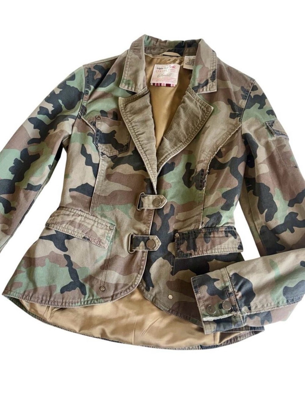 Vintage Y2K Triple Five Soul Woodland Camouflage Blazer Jacket Women’s Small
